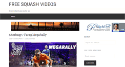 Desktop Screenshot of freesquashvideos.com